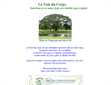 Tablet Screenshot of lavoieducorps.net